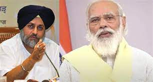  PM ਮੋਦੀ ਨੂੰ ਸੁਖਬੀਰ ਬਾਦਲ ਨੇ ਲਿਖੀ ਚਿੱਠੀ ,ਕਿਹਾ-
