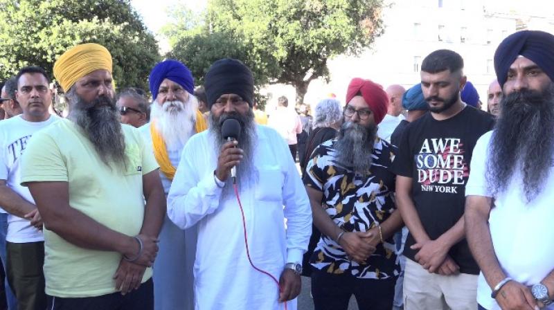 ਇਟਲੀ ਵਿਚ ਜਾਨ ਗੁਵਾਉਣ ਵਾਲੇ ਸਤਨਾਮ ਸਿੰਘ ਨੂੰ ਇਨਸਾਫ਼ ਦਿਵਾਉਣ ਲਈ ਹਜ਼ਾਰਾਂ ਲੋਕਾਂ ਦਾ ਇਕੱਠ ਹੋਇਆ 