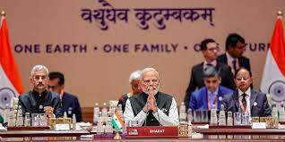 ਅਫ਼ਰੀਕੀ ਸੰਘ G20 ''ਚ ਸ਼ਾਮਲ ਹੋਇਆ , PM ਮੋਦੀ ਦਾ ਪ੍ਰਸਤਾਵ ਮੈਂਬਰ ਦੇਸ਼ਾਂ ਨੇ ਤਾੜੀਆਂ ਨਾਲ ਕੀਤਾ ਸਵੀਕਾਰ। 