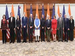 ਅਮਰੀਕੀ ਵਫ਼ਦ ਨਾਲ PM ਮੋਦੀ ਨੇ ਮੁਲਾਕਾਤ ਕੀਤੀ ,ਕੁੱਝ ਮੁੱਦਿਆਂ ''ਤੇ ਹੋਈ ਚਰਚਾ।