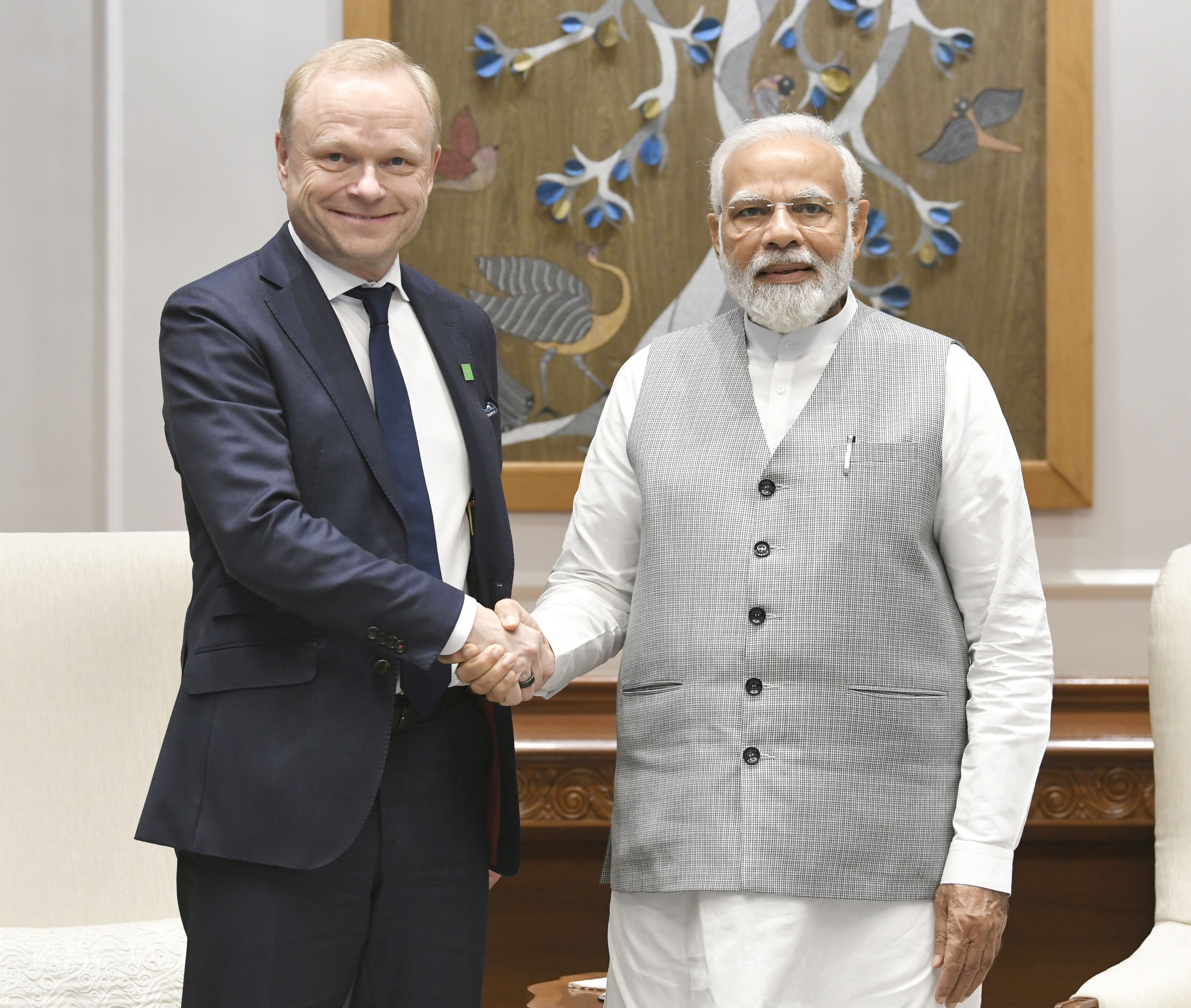PM ਮੋਦੀ ਨਾਲ Nokia ਦੇ CEO ਨੇ ਕੀਤੀ ਮੁਲਾਕਾਤ
