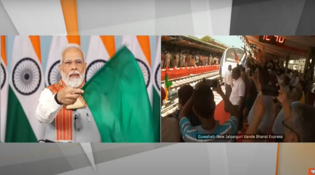PM ਮੋਦੀ ਨੇ ਆਸਾਮ ਦੀ ਪਹਿਲੀ ਵੰਦੇ ਭਾਰਤ ਐਕਸਪ੍ਰੈੱਸ ਨੂੰ ਹਰੀ ਝੰਡੀ ਵਿਖਾ ਕੇ ਕੀਤਾ ਰਵਾਨਾ