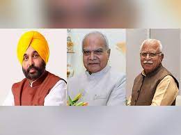 ਹਰਿਆਣਾ ਤੇ ਪੰਜਾਬ ਦੇ CM ਮਾਨ ਨਾਲ ਪੰਜਾਬ ਰਾਜਪਾਲ ਨੇ ਕੀਤੀ ਮੀਟਿੰਗ