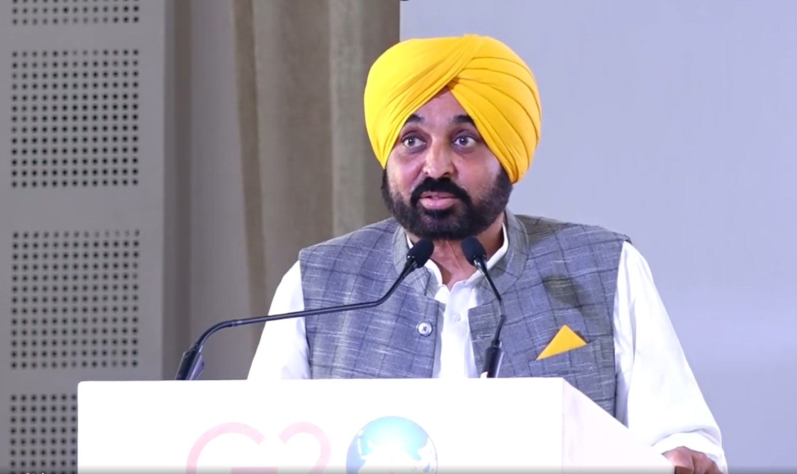 G20 ਸੰਮੇਲਨ ''ਚ ਬੋਲੇ ਮੁੱਖ ਮੰਤਰੀ ਭਗਵੰਤ ਮਾਨ, ਆਖੀਆਂ ਇਹ ਗੱਲਾਂ