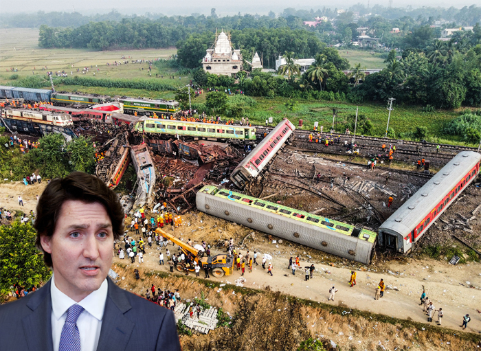 ਓਡੀਸ਼ਾ ਰੇਲ ਹਾਦਸੇ ''ਤੇ PM ਟਰੂਡੋ ਨੇ ਪ੍ਰਗਟਾਇਆ ਦੁੱਖ, ਕਿਹਾ- ਭਾਰਤੀਆਂ ਨਾਲ ਔਖੇ ਸਮੇਂ ''ਚ ਖੜ੍ਹੇ ਹਨ ਕੈਨੇਡੀਅਨ