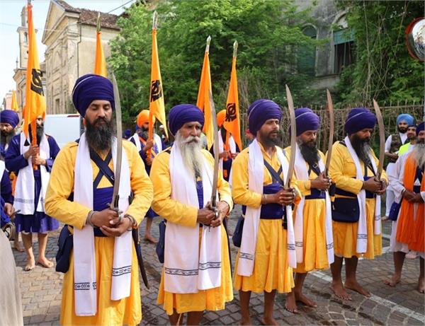  ਖਾਲਸਾਈ ਸ਼ਾਨੋ ਸ਼ੌਕਤ ਨਾਲ ਇਟਲੀ ਵਿਚ ਸਜਾਇਆ ਵਿਸ਼ਾਲ ਨਗਰ ਕੀਰਤਨ। 
