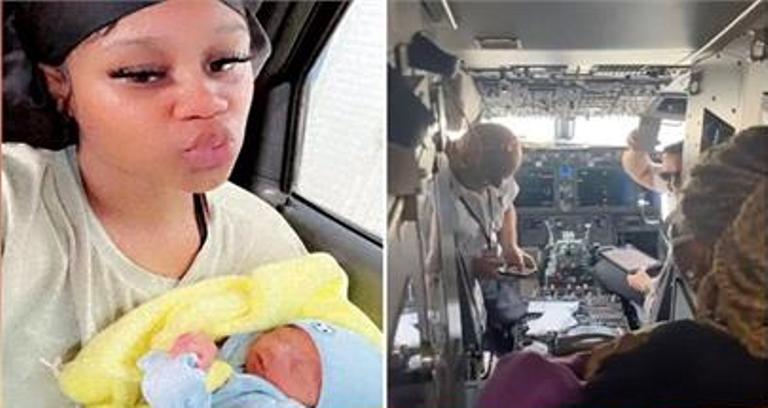 36 ਹਜ਼ਾਰ ਫੁੱਟ ਦੀ ਉੱਚਾਈ ''ਤੇ ਔਰਤ ਨੇ ਦਿੱਤਾ ''ਬੱਚੇ'' ਨੂੰ ਜਨਮ,ਤੇ ਰੱਖਿਆ ਅਨੋਖਾ ਨਾਂ। 