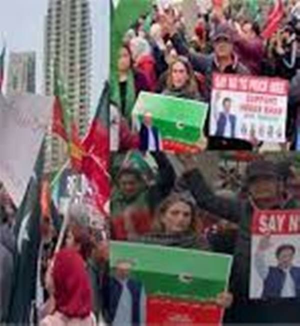 ਟੋਰਾਂਟੋ ''ਚ ਇਮਰਾਨ ਖ਼ਾਨ ਦੀ ਗ੍ਰਿਫ਼ਤਾਰੀ ''ਤੇ ਪਾਕਿਸਤਾਨੀ ਭਾਈਚਾਰੇ ਵੱਲੋਂ ਭਾਰੀ ਵਿਰੋਧ। 