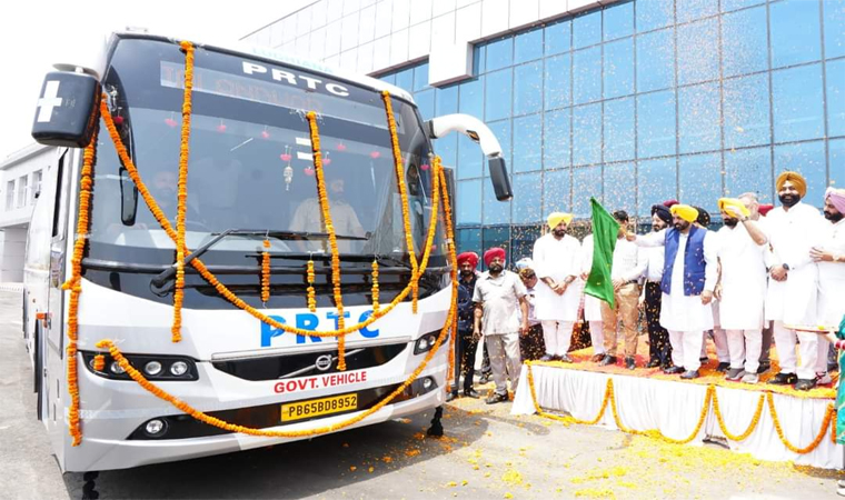 ਭਗਵੰਤ ਮਾਨ ਦਾ ਪਟਿਆਲਾ ਵਾਸੀਆਂ ਨੂੰ ਤੋਹਫ਼ਾ, ਨਵੇਂ ਬੱਸ ਸਟੈਂਡ ਦਾ ਕੀਤਾ ਉਦਘਾਟਨ