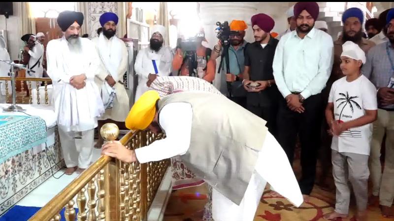  ਆਪਣੀ ਪਤਨੀ ਸਮੇਤ ਮੁੱਖ ਮੰਤਰੀ ਭਗਵੰਤ ਮਾਨ ਗੁਰਦੁਆਰਾ ਸਿੰਘ ਸ਼ਹੀਦਾਂ ਪਹੁੰਚੇ
