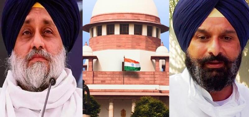 ਸੁਪਰੀਮ ਕੋਰਟ ਨੇ ਸਾਬਕਾ ਜਸਟਿਸ ਰਣਜੀਤ ਵਿਰੁਧ ਬਿਆਨ ਦੇਣ ਦੇ ਮਾਮਲੇ ''ਚ ਸੁਖਬੀਰ ਬਾਦਲ ਤੇ ਬਿਕਰਮ ਮਜੀਠੀਆ ਤੋਂ ਮੰਗਿਆ ਜਵਾਬ