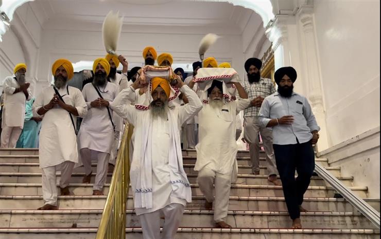 ਸ੍ਰੀ ਗੁਰੂ ਗ੍ਰੰਥ ਸਾਹਿਬ ਜੀ ਦੇ ਪਾਵਨ ਸਰੂਪ ਦੋਹਾ ਕਤਰ ਪੁਲਿਸ ਵੱਲੋਂ ਕੀਤੇ ਗਏ ਵਾਪਸ