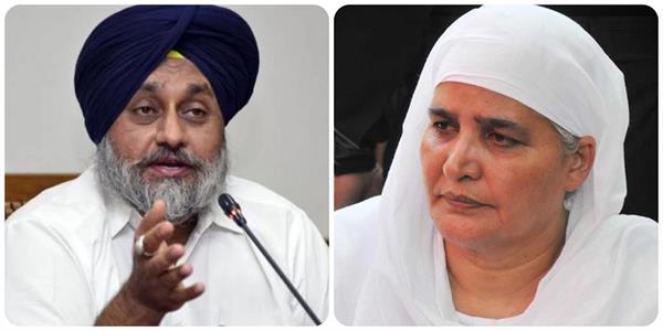 ਕੇਂਦਰ ਦੀ ਭਾਜਪਾ ਦੇ ਹੱਥਾਂ ’ਚ ਖੇਡ ਰਹੀ ਹੈ ਬੀਬੀ ਜਗੀਰ ਕੌਰ : ਸੁਖਬੀਰ ਬਾਦਲ। 