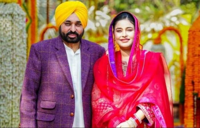 ਅੱਜ CM ਮਾਨ-ਡਾ.ਗੁਰਪ੍ਰੀਤ ਕੌਰ ਦੇ ਵਿਆਹ ਦੀ ਪਹਿਲੀ ਵਰ੍ਹੇਗੰਢ,ਸ਼ਾਇਰਾਨਾ ਅੰਦਾਜ਼ ‘ਚ ਦੋਵਾਂ ਨੇ ਦਿੱਤੀ ਇਕ-ਦੂਜੇ ਨੂੰ ਵਧਾਈ