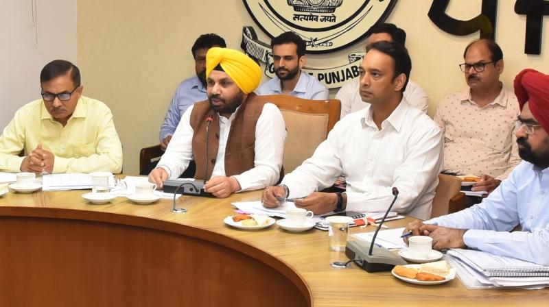 SDMs ਅਤੇ DROs ਨਾਲ ਲੋਕ ਨਿਰਮਾਣ ਮੰਤਰੀ ਹਰਭਜਨ ਸਿੰਘ ਈਟੀਓ ਵੱਲੋਂ ਮੀਟਿੰਗ