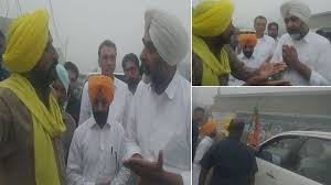 ਕਿਸਾਨਾਂ ਨੇ ਚੋਣ ਪ੍ਰਚਾਰ ''ਚ ਮਨਪ੍ਰੀਤ ਬਾਦਲ ਨੂੰ ਪਾਇਆ ਘੇਰਾ