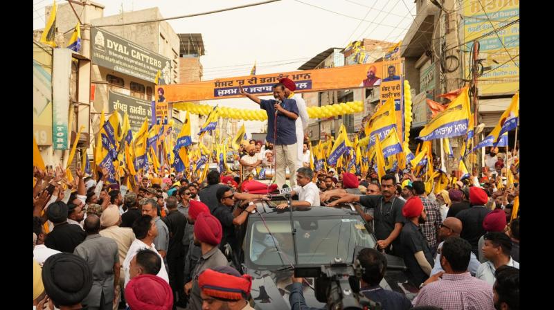 ਅਰਵਿੰਦ ਕੇਜਰੀਵਾਲ ਨੇ ਫ਼ਿਰੋਜ਼ਪੁਰ ਤੋਂ ''ਆਪ'' ਉਮੀਦਵਾਰ ਜਗਦੀਪ ਸਿੰਘ ਕਾਕਾ ਬਰਾੜ ਲਈ ਕੀਤਾ ਚੋਣ ਪ੍ਰਚਾਰ