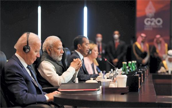 PM ਮੋਦੀ ਸਮੇਤ ਕਈ ਵਿਸ਼ਵ ਨੇਤਾਵਾਂ ਨੇ ਬਾਲੀ ''ਚ ਜੀ-20 ਸਿਖਰ ਸੰਮੇਲਨ ''ਚ ਕੀਤੀ ਸ਼ਿਰਕਤ। 