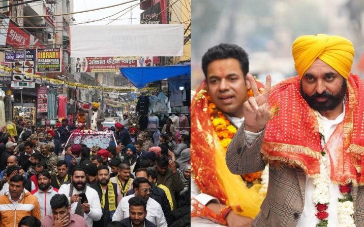 ਮੁੱਖ ਮੰਤਰੀ ਭਗਵੰਤ ਮਾਨ ਨੇ ''ਆਪ'' ਉਮੀਦਵਾਰ ਦੇ ਸਮਰਥਨ ''ਚ ਦਿੱਲੀ ਦੀ ਘੋਂਡਾ ਵਿਧਾਨ ਸਭਾ ''ਚ ਕੀਤਾ ਰੋਡ ਸ਼ੋਅ